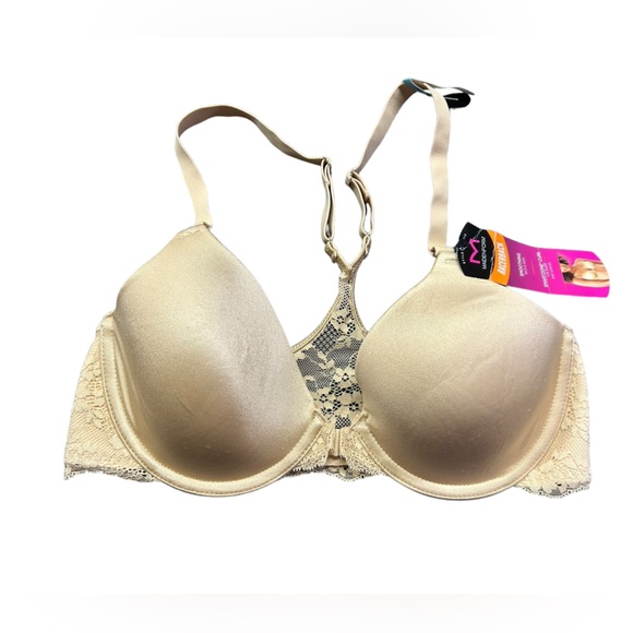 MAIDENFORM latte lift smoothing underwire racerback front closure bra 32C NWT - Picture 1 of 2